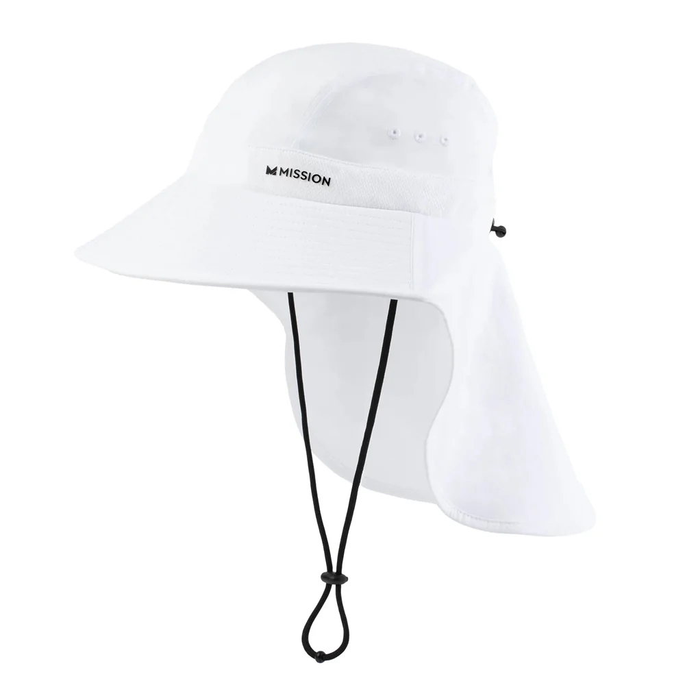 サンディフェンダー - 汗をかいてもサラッとドライ、運動後の汗冷えを防ぐ首元も紫外線から守る吸汗速乾バケットハット