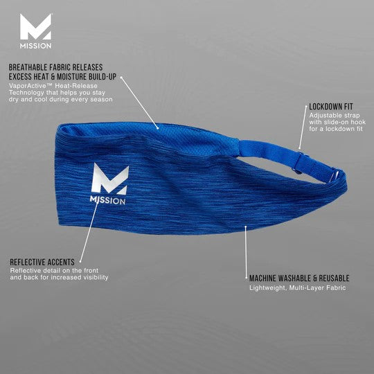 ロックダウンヘッドバンド - 独自の吸汗速乾素材で匂いを防ぎ、常に