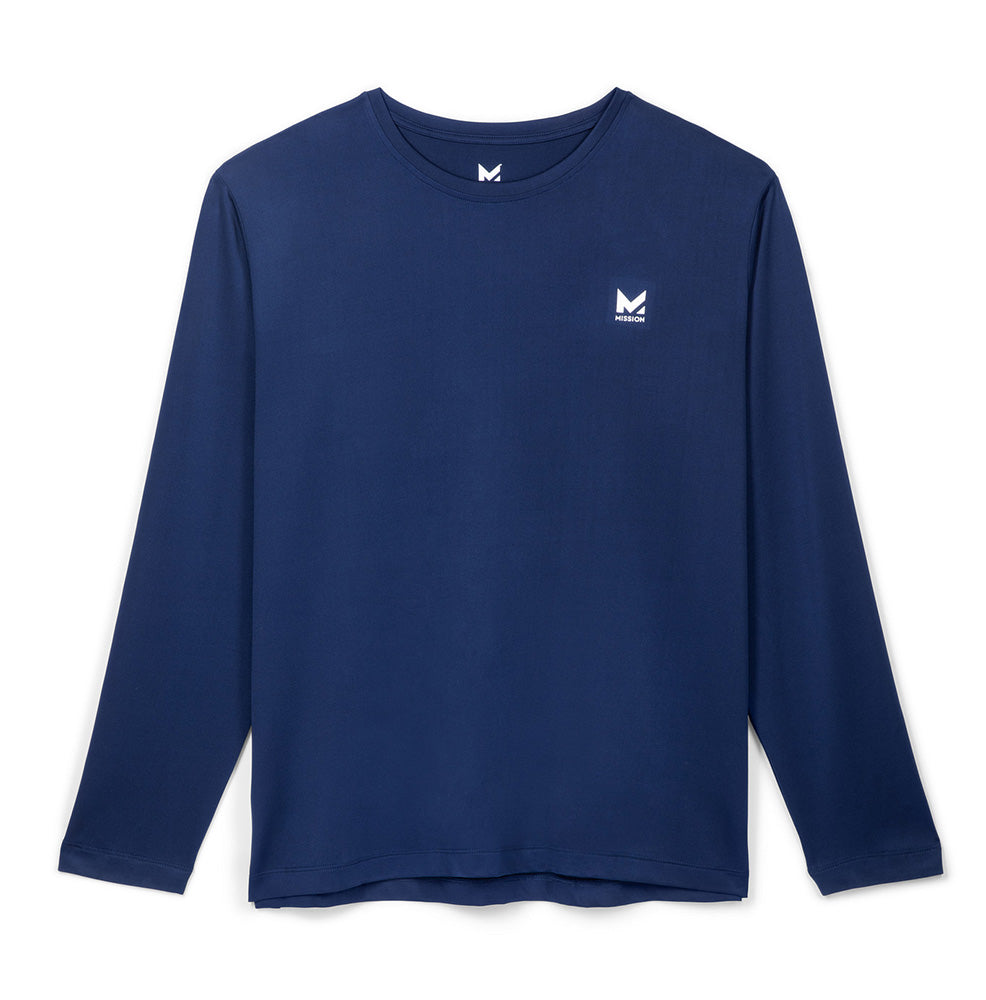 ロングスリーブ パフォーマンスTシャツ - 肌温度-15℃が2時間持続する冷却シャツ 柔らかく優しい肌触りで、寝苦しい夜も涼しく過ごせる